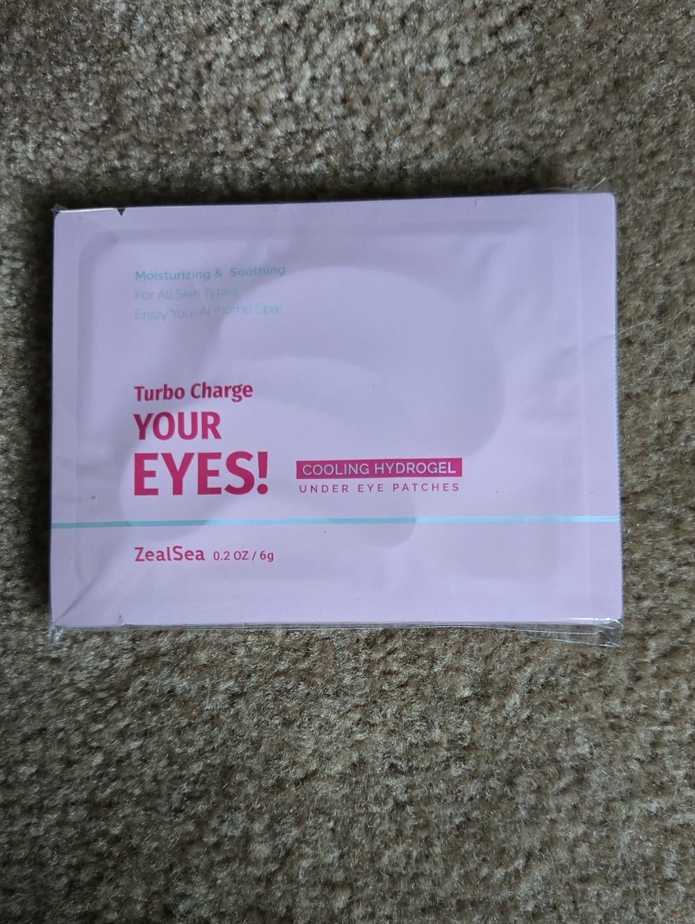 Cooling Hydrogel Under Eye Patches — Pink Soothing Eye Mask